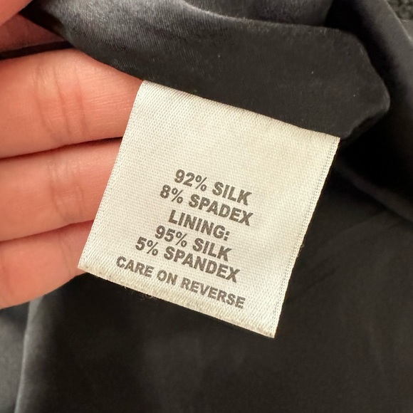 St. John Collection Knee Length Silk Skirt - Picture 5 of 6